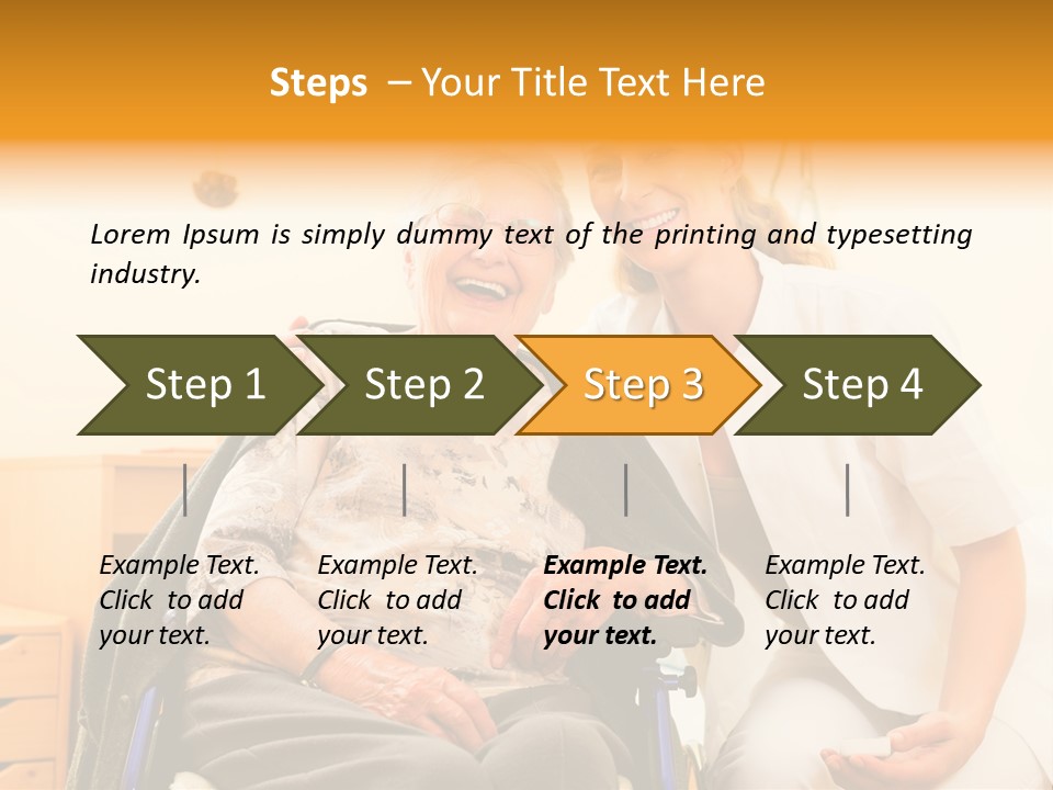 Elderly Clinic Patient PowerPoint Template