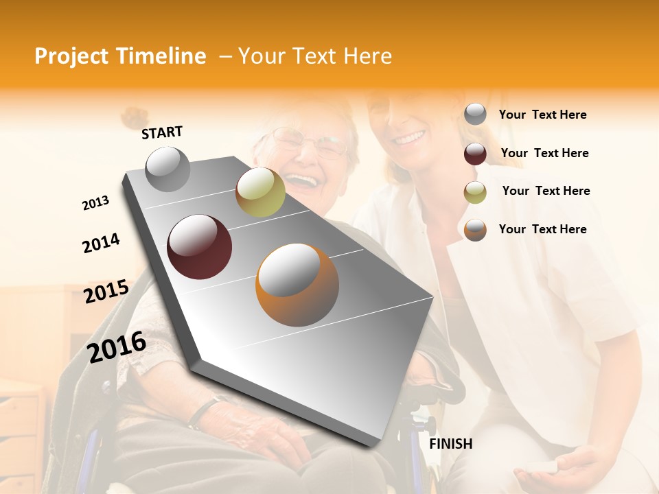 Elderly Clinic Patient PowerPoint Template