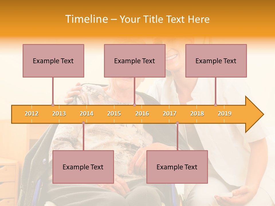 Elderly Clinic Patient PowerPoint Template