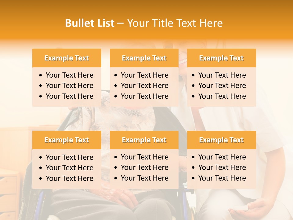 Elderly Clinic Patient PowerPoint Template