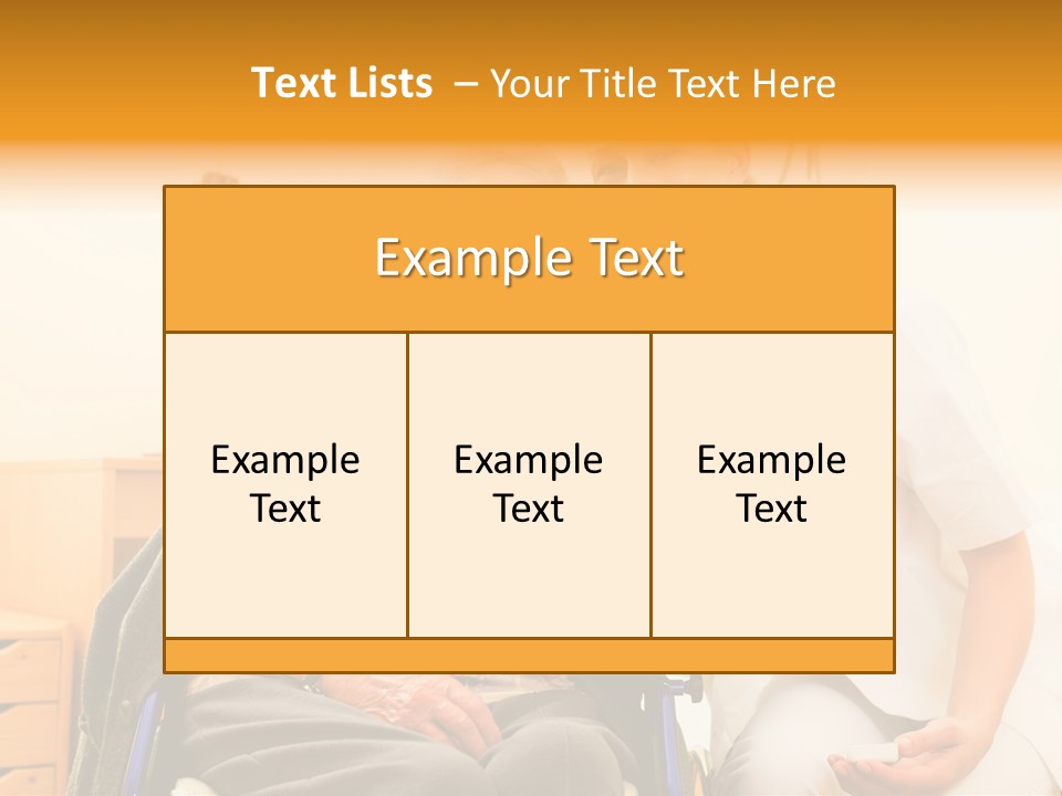 Elderly Clinic Patient PowerPoint Template