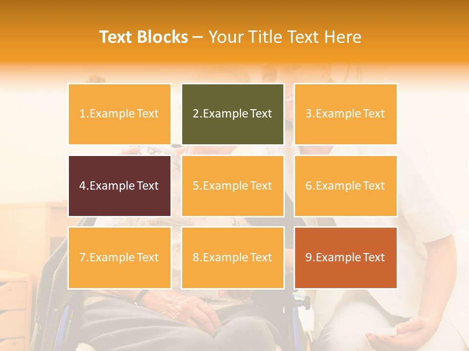 Elderly Clinic Patient PowerPoint Template