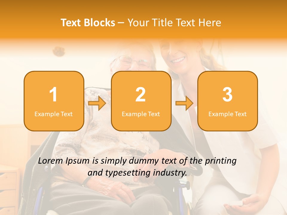 Elderly Clinic Patient PowerPoint Template