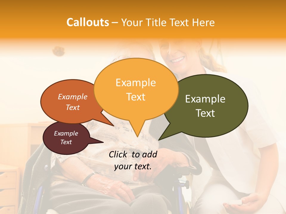Elderly Clinic Patient PowerPoint Template