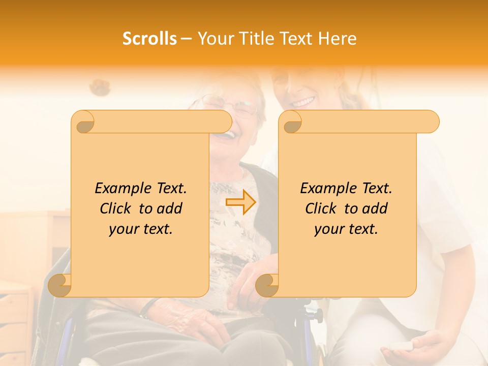 Elderly Clinic Patient PowerPoint Template