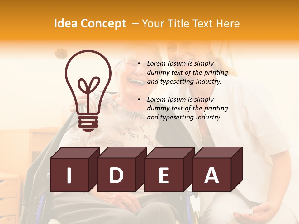 Elderly Clinic Patient PowerPoint Template