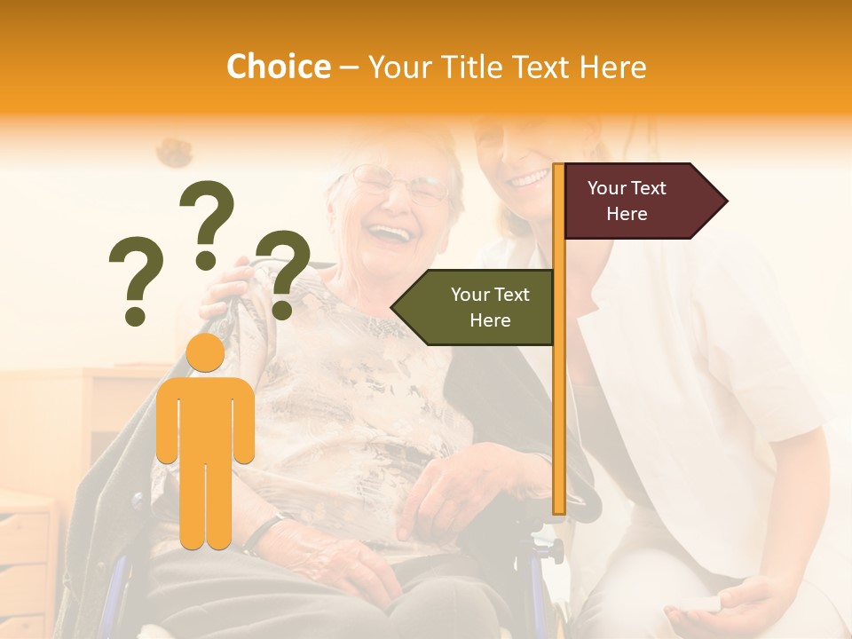 Elderly Clinic Patient PowerPoint Template