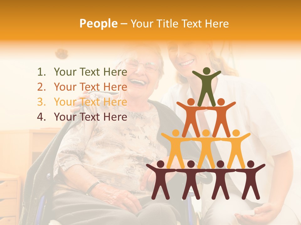 Elderly Clinic Patient PowerPoint Template