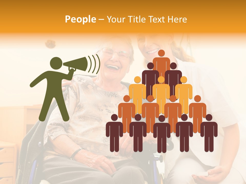 Elderly Clinic Patient PowerPoint Template