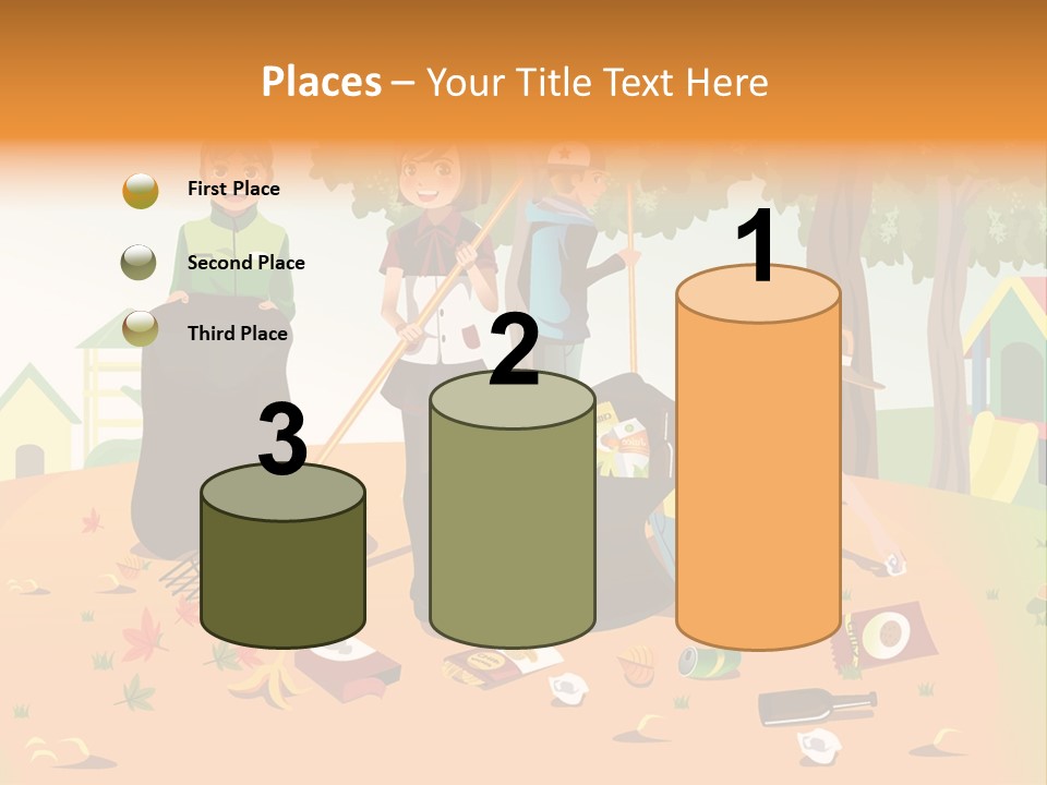 Nature Bottle Picking PowerPoint Template