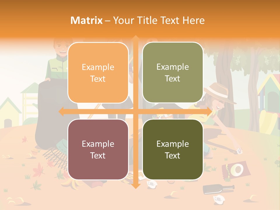 Nature Bottle Picking PowerPoint Template