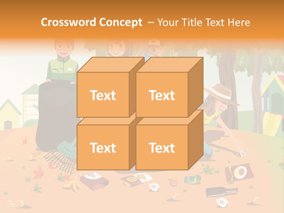 Nature Bottle Picking PowerPoint Template