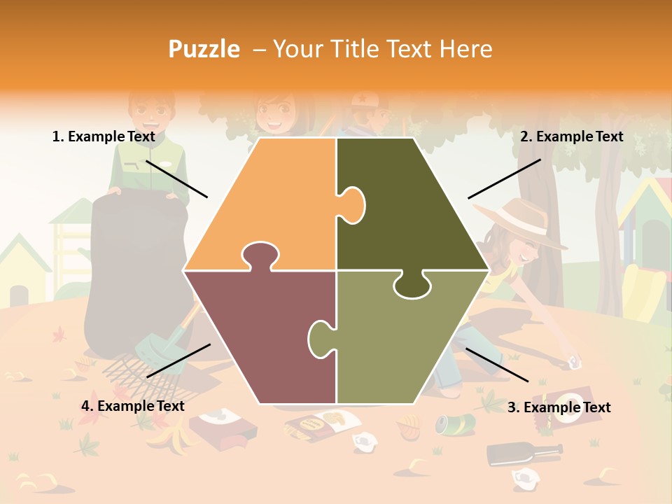 Nature Bottle Picking PowerPoint Template