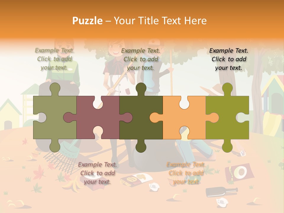 Nature Bottle Picking PowerPoint Template