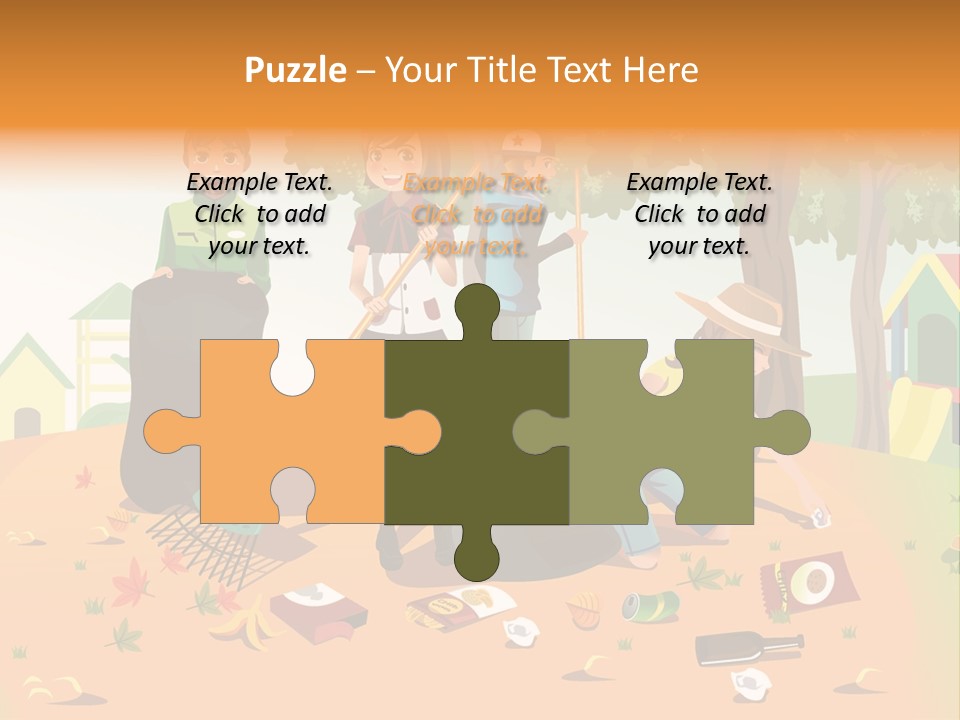 Nature Bottle Picking PowerPoint Template