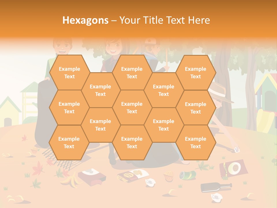 Nature Bottle Picking PowerPoint Template