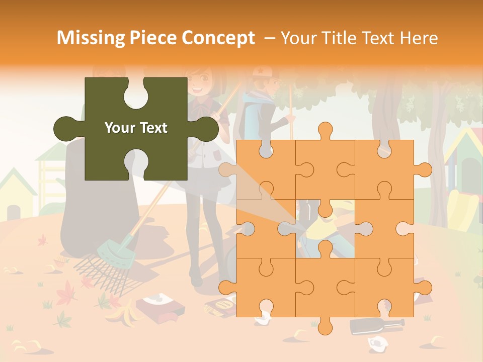 Nature Bottle Picking PowerPoint Template