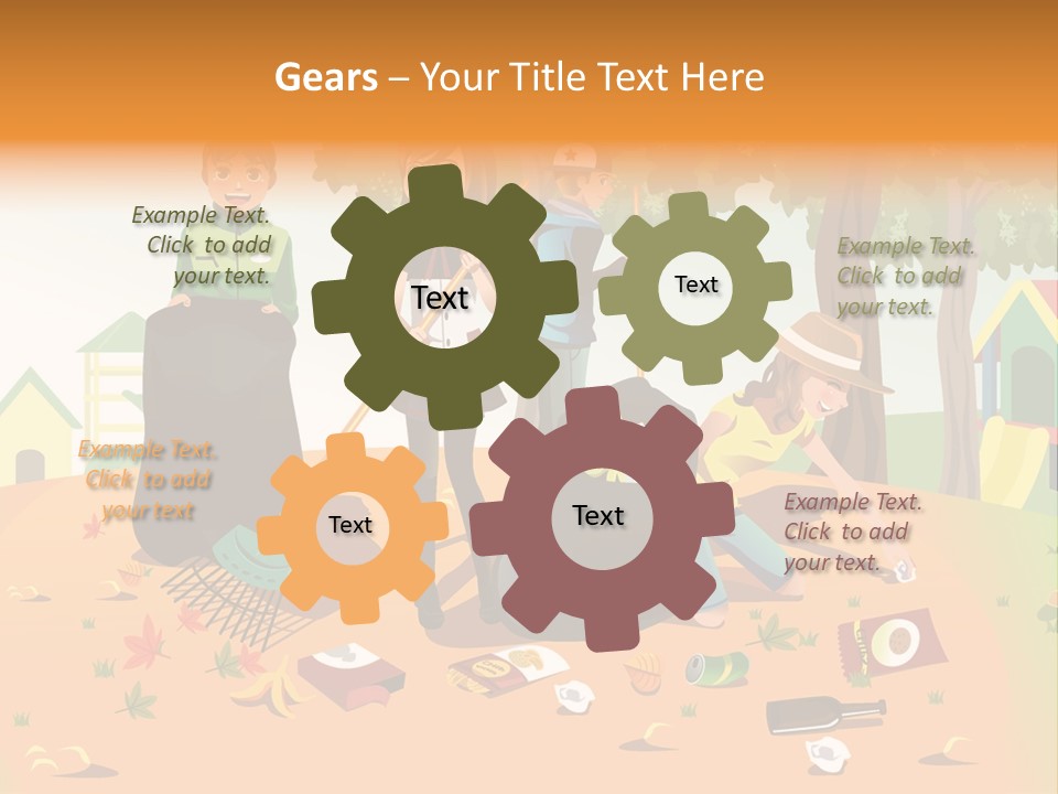 Nature Bottle Picking PowerPoint Template