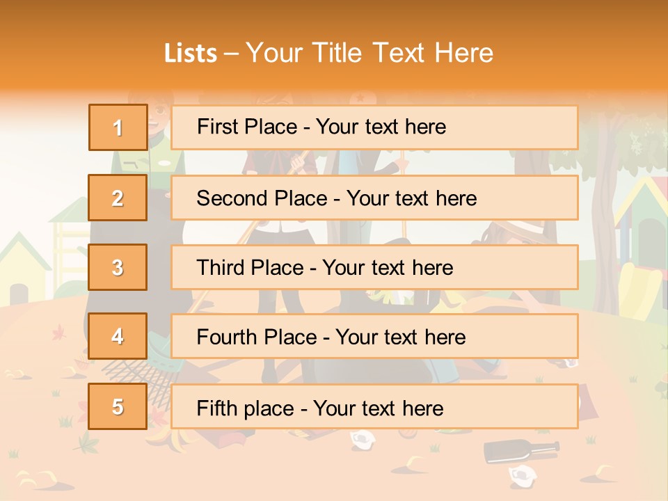 Nature Bottle Picking PowerPoint Template