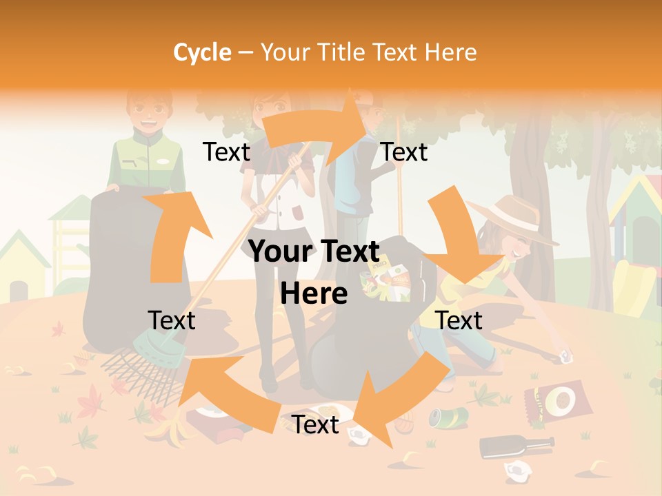 Nature Bottle Picking PowerPoint Template