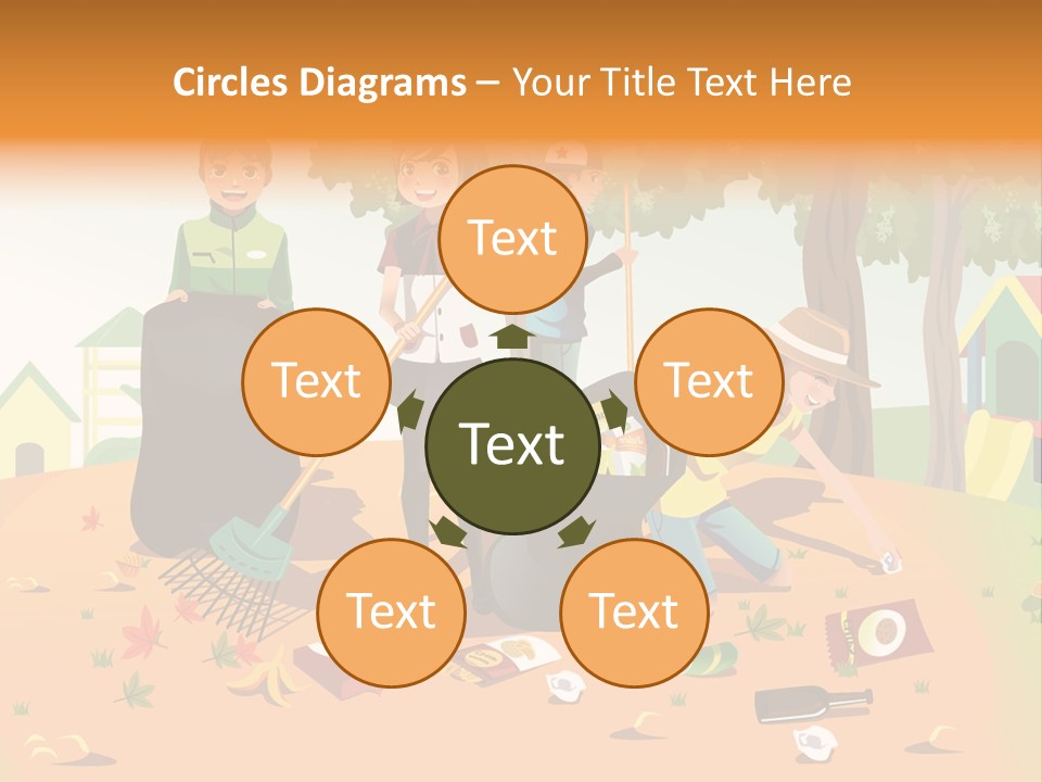 Nature Bottle Picking PowerPoint Template