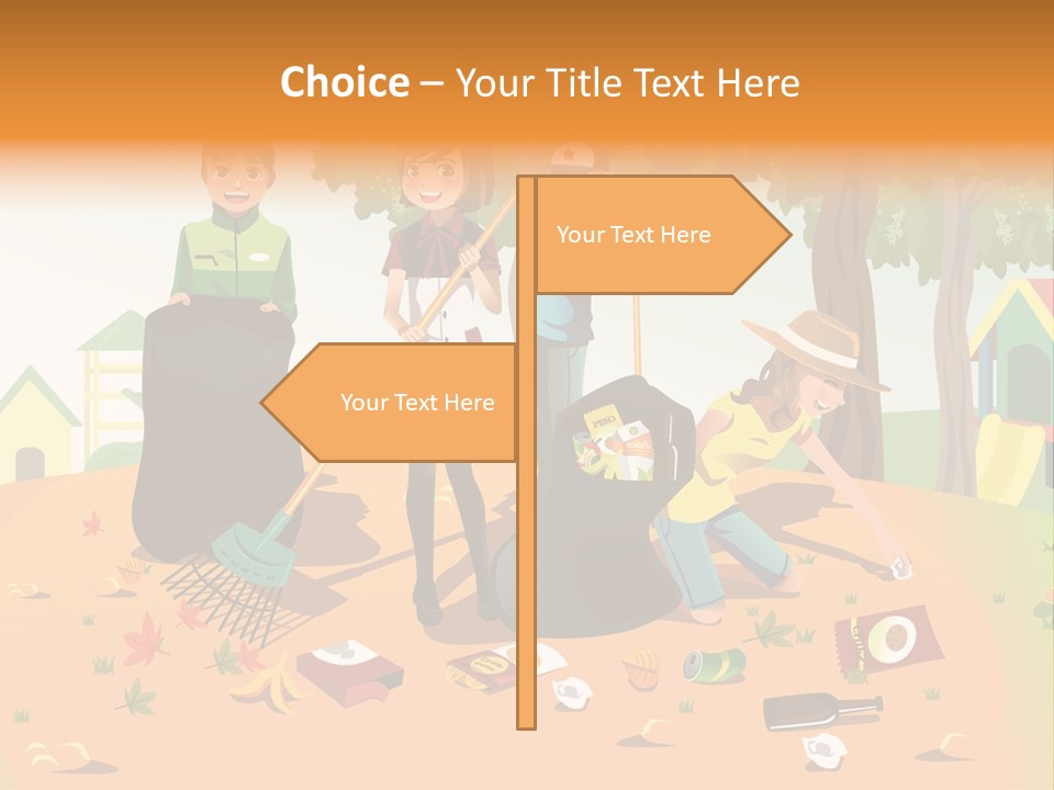 Nature Bottle Picking PowerPoint Template