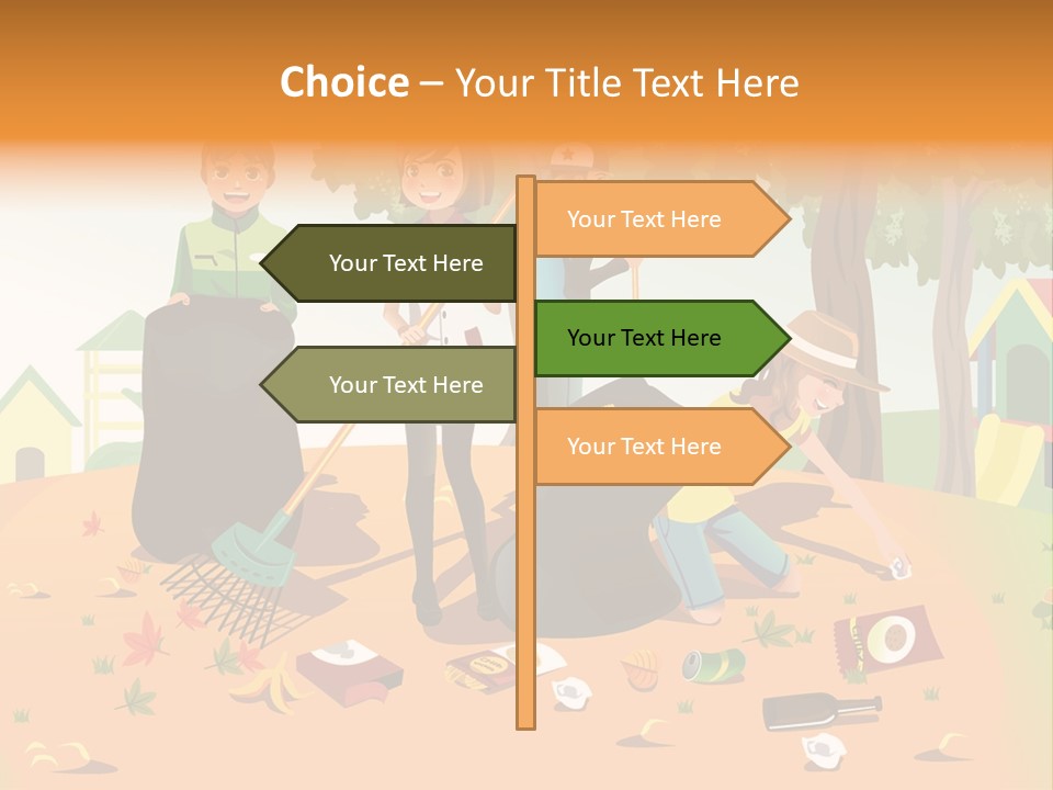 Nature Bottle Picking PowerPoint Template