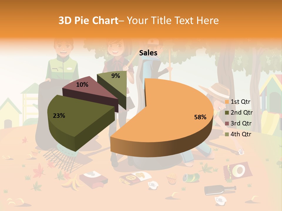 Nature Bottle Picking PowerPoint Template