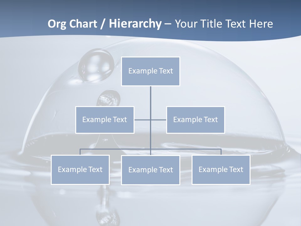 Blue Water Column Reflect PowerPoint Template