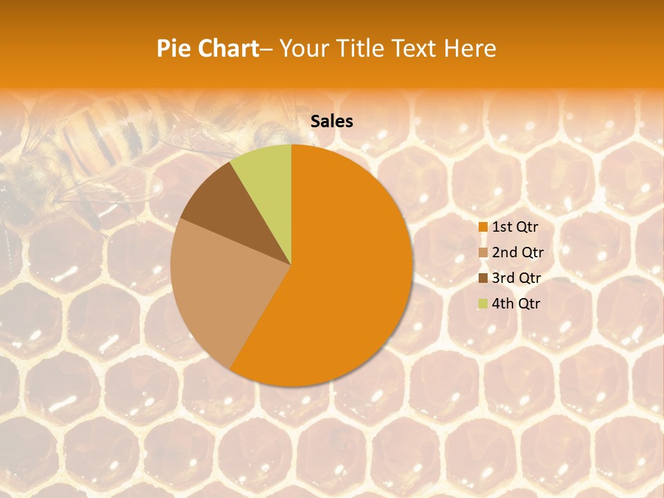 Two Bees On A Honeycomb Powerpoint Template PowerPoint Template