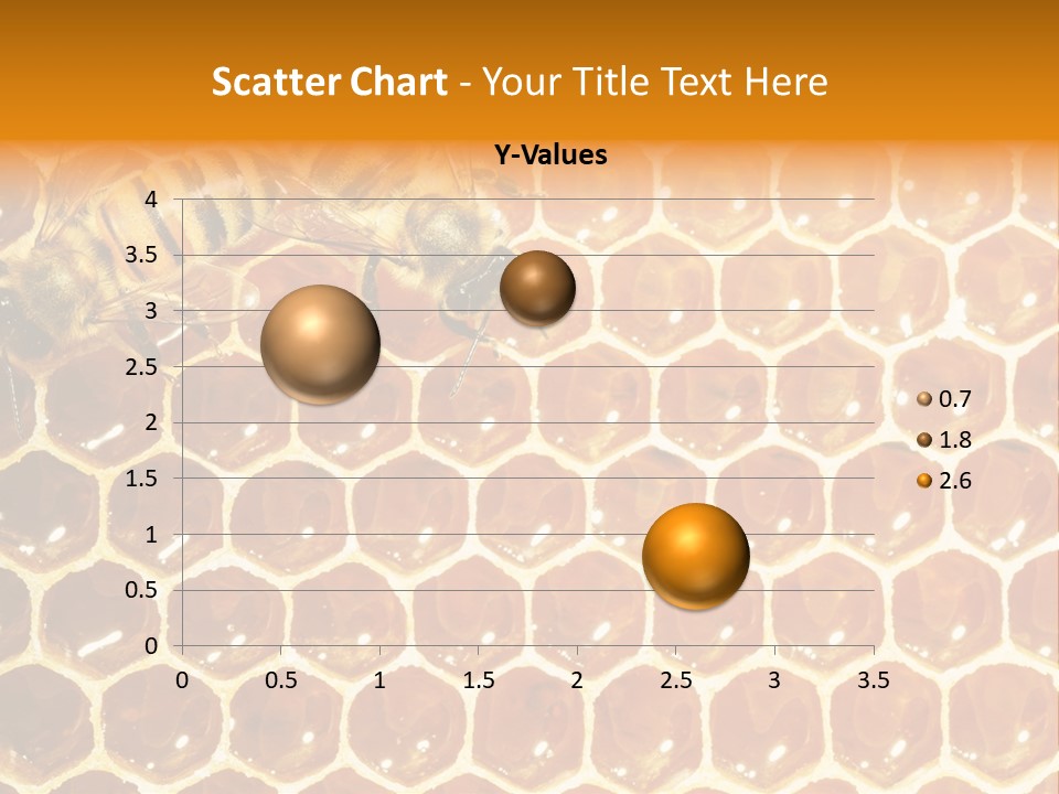 Two Bees On A Honeycomb Powerpoint Template PowerPoint Template