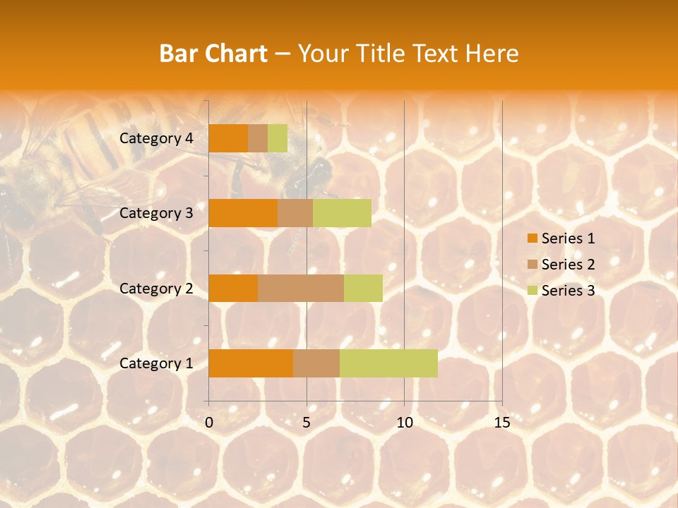 Two Bees On A Honeycomb Powerpoint Template PowerPoint Template