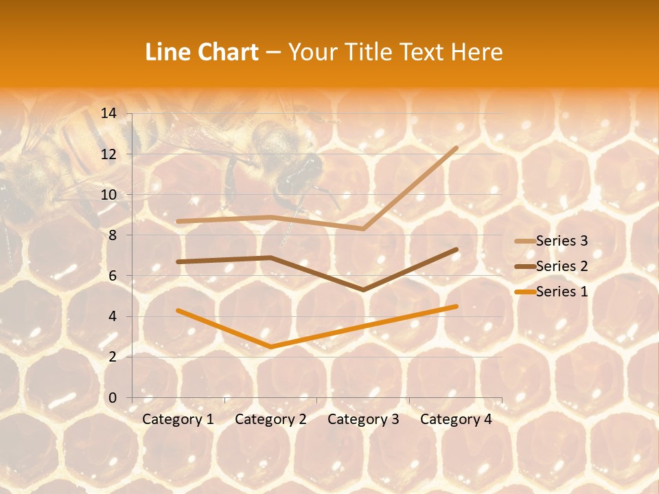 Two Bees On A Honeycomb Powerpoint Template PowerPoint Template