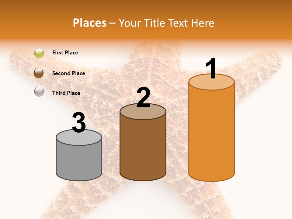 A Starfish With A White Background Is Shown PowerPoint Template