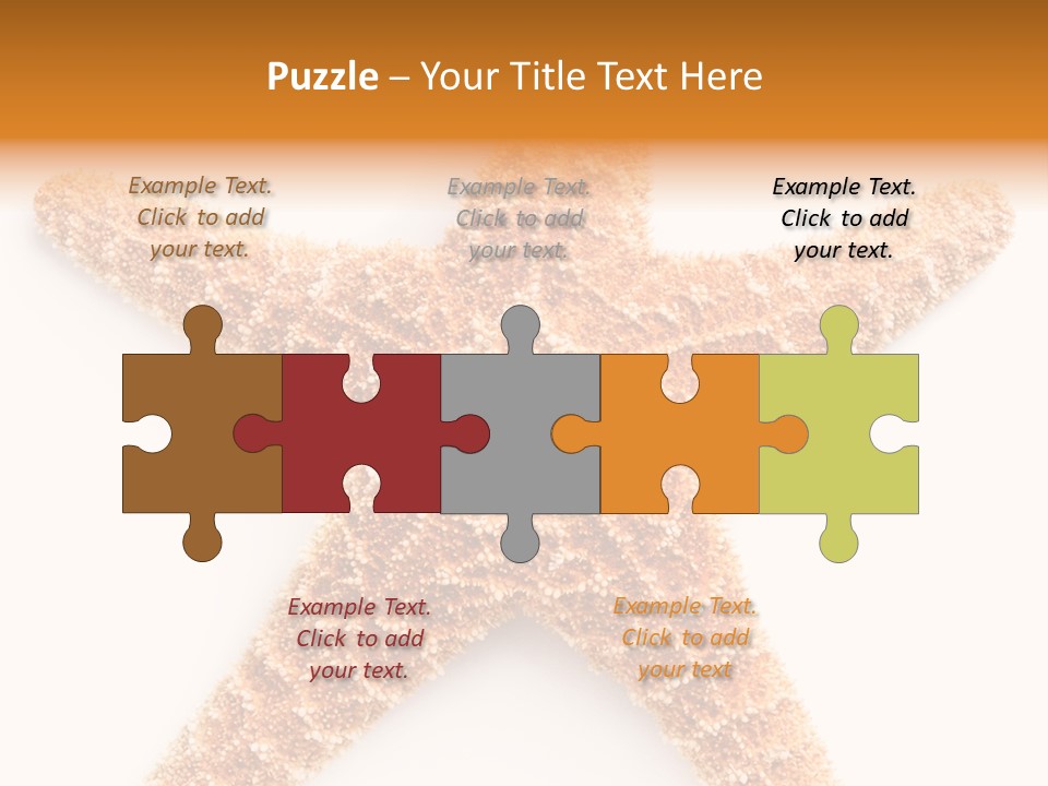 A Starfish With A White Background Is Shown PowerPoint Template