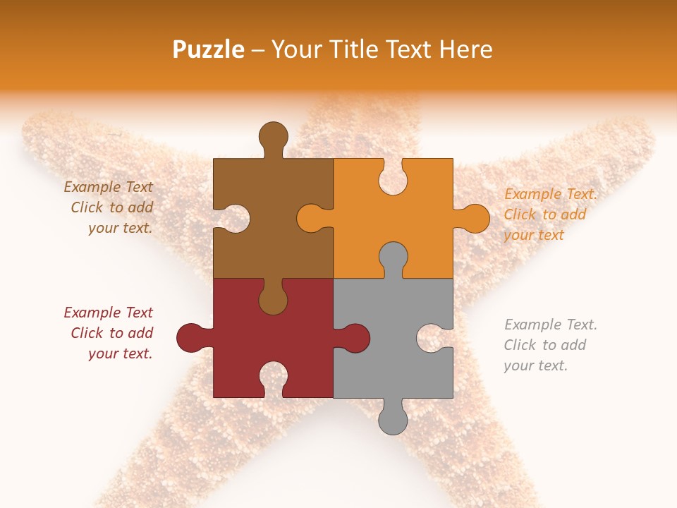 A Starfish With A White Background Is Shown PowerPoint Template