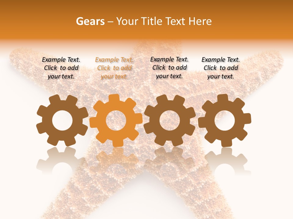 A Starfish With A White Background Is Shown PowerPoint Template