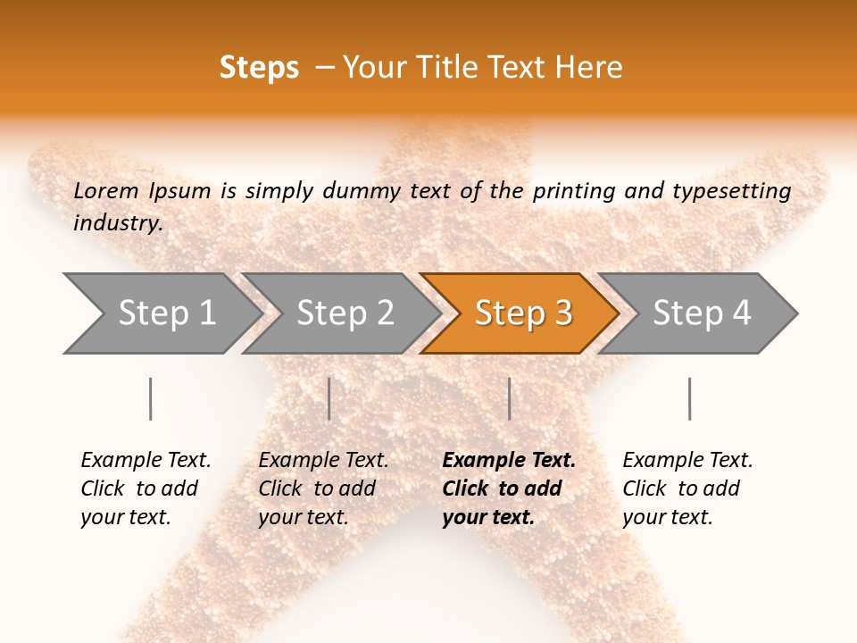 A Starfish With A White Background Is Shown PowerPoint Template