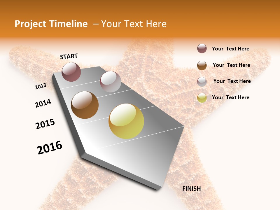 A Starfish With A White Background Is Shown PowerPoint Template