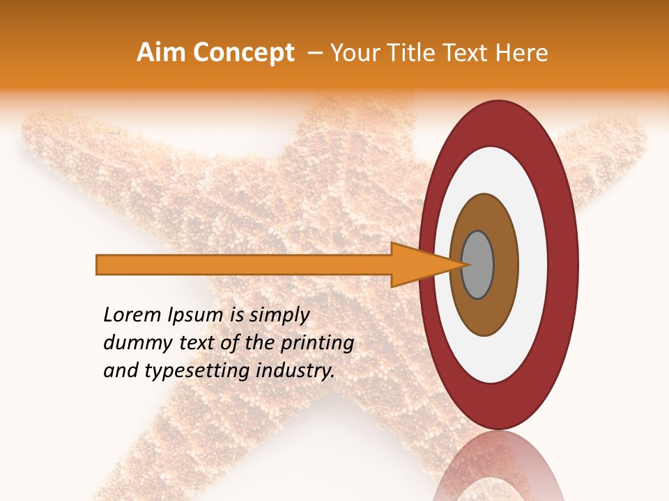 A Starfish With A White Background Is Shown PowerPoint Template