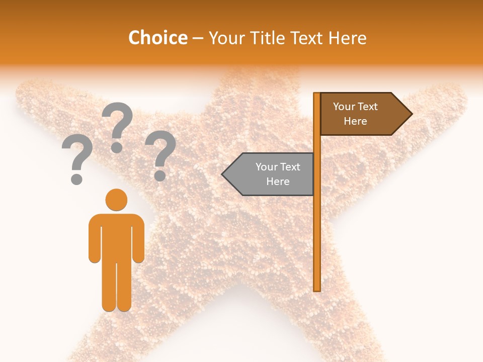 A Starfish With A White Background Is Shown PowerPoint Template