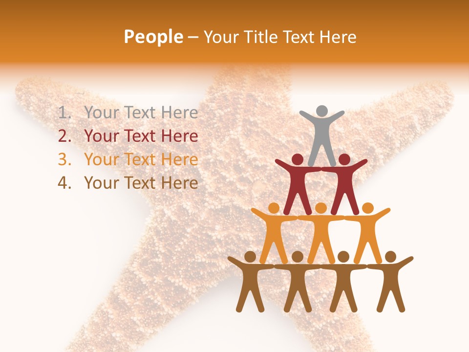 A Starfish With A White Background Is Shown PowerPoint Template