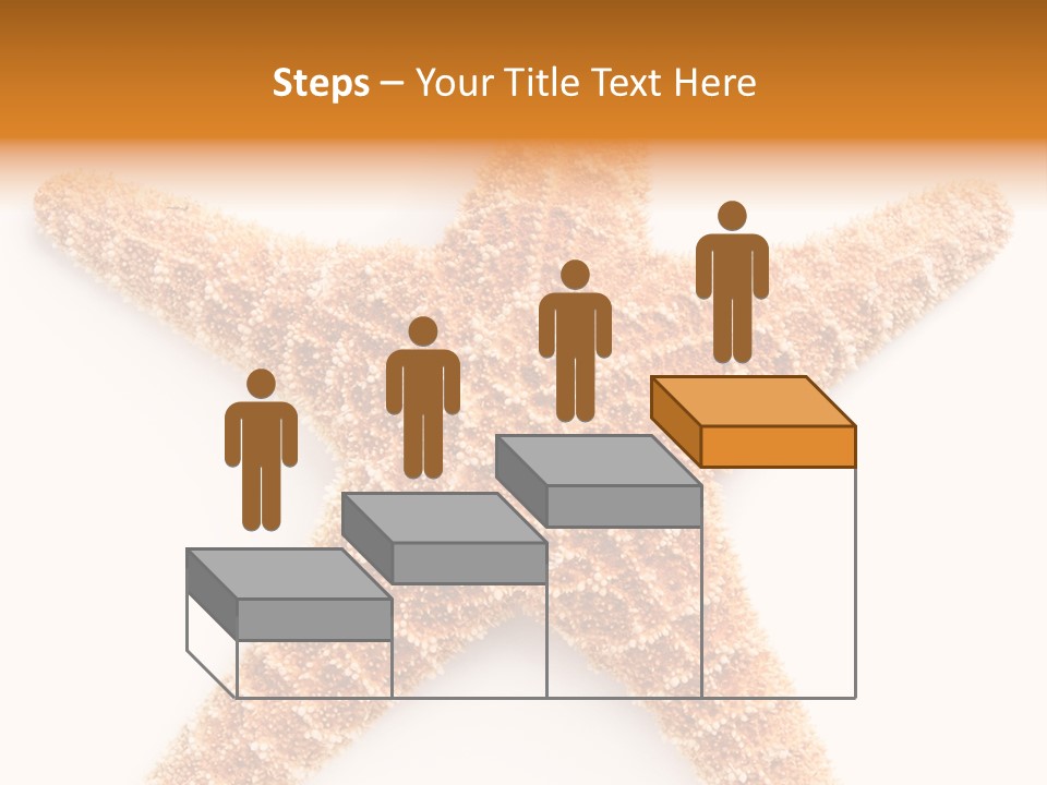 A Starfish With A White Background Is Shown PowerPoint Template