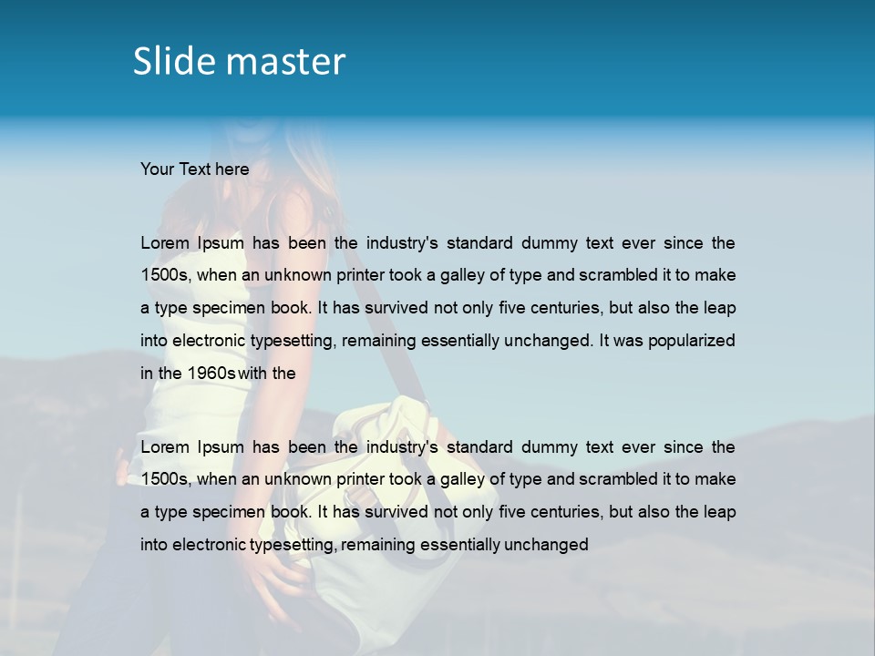 Adventure Woman Pretty PowerPoint Template