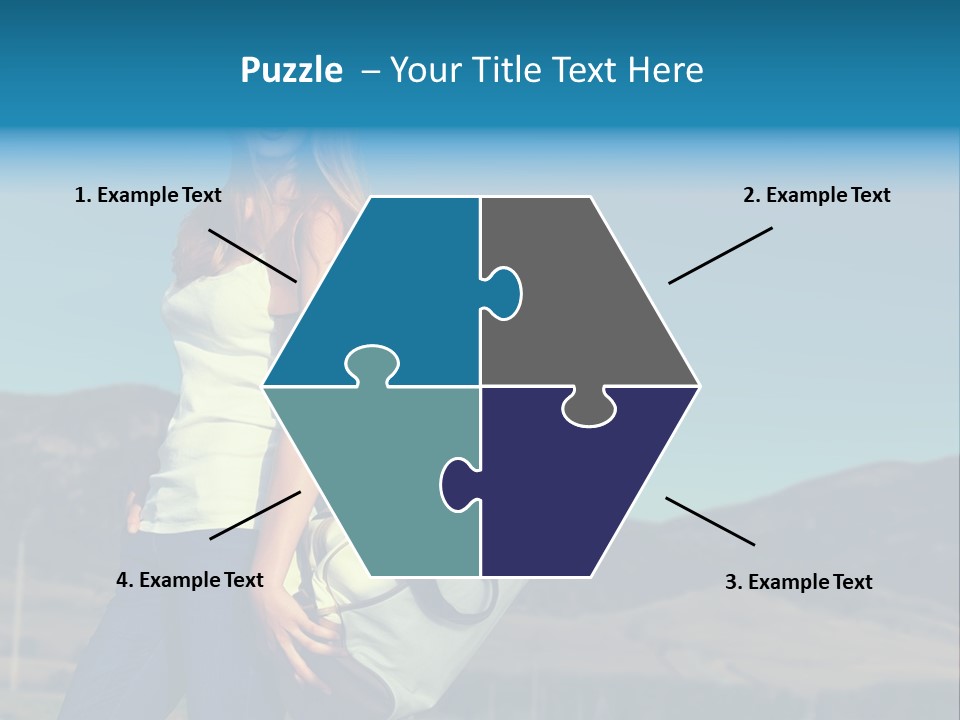 Adventure Woman Pretty PowerPoint Template