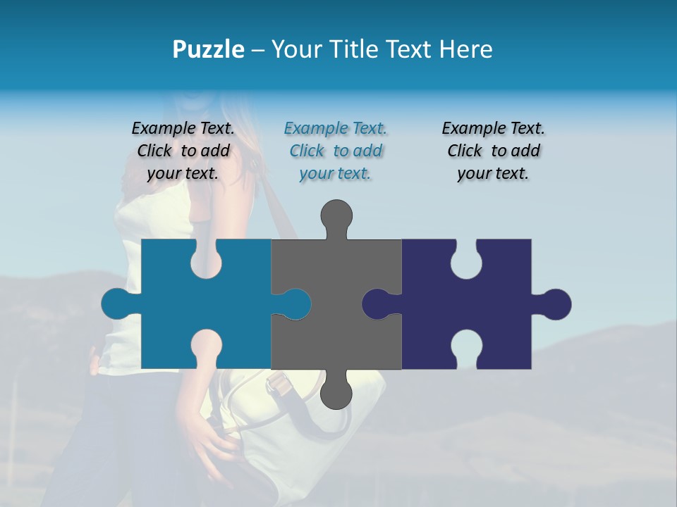 Adventure Woman Pretty PowerPoint Template