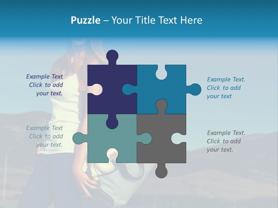 Adventure Woman Pretty PowerPoint Template