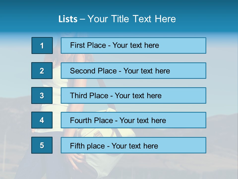 Adventure Woman Pretty PowerPoint Template