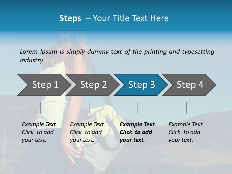 Adventure Woman Pretty PowerPoint Template