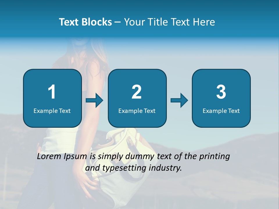 Adventure Woman Pretty PowerPoint Template